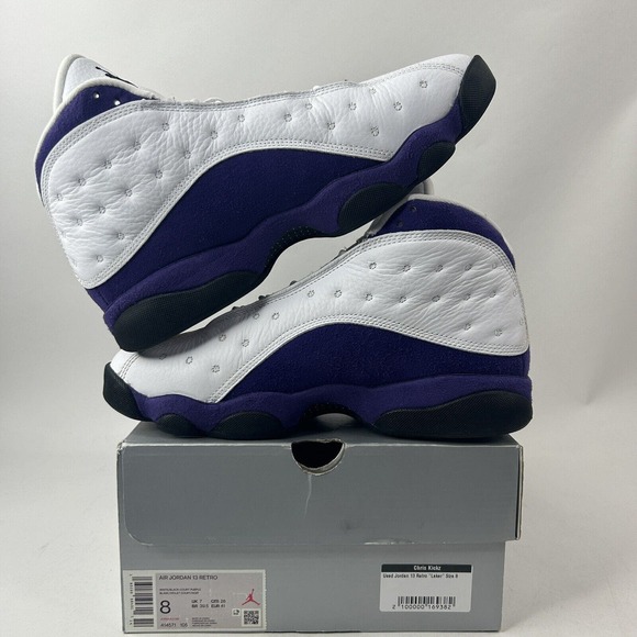 Nike Shoes Air Jordan 13 Retro “Lakers/Purple White” 2024 - Picture 3 of 8